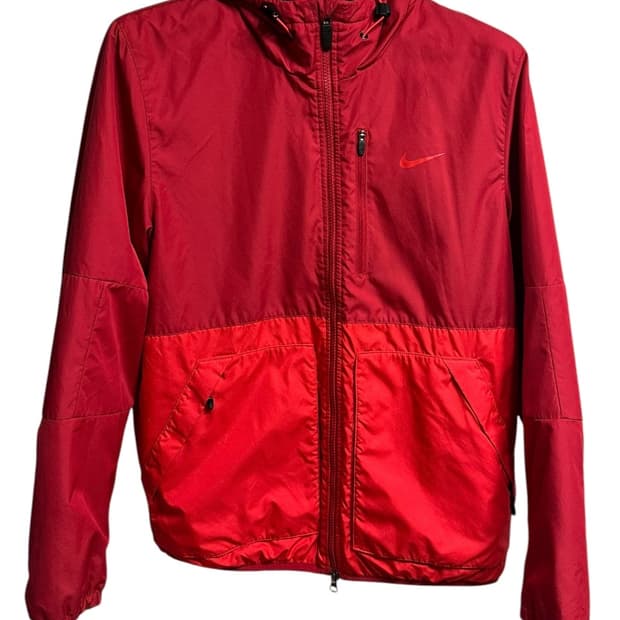 나이키(NIKE) 레드 바람막이 후드 자켓 L