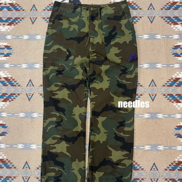 [S][30] 니들스 스트링 퍼티그 팬츠 코튼 립스탑 카모플라쥬