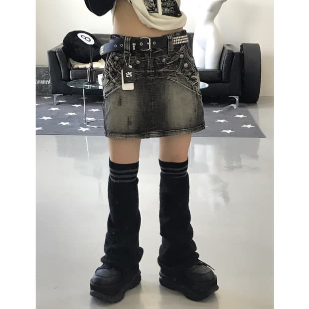 Lolita Jeans Y2k Mini Skirts