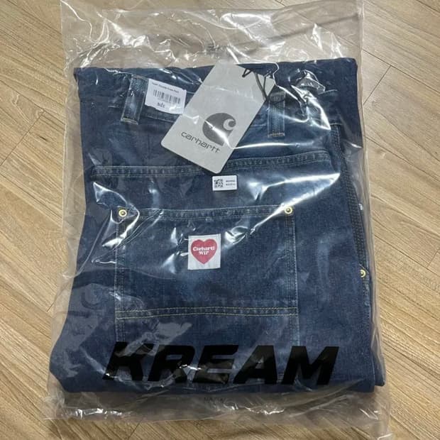 XL 칼하트 더블니 팬츠 블루