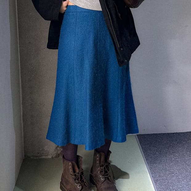 blue mohair skirt