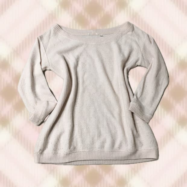 연핑크 오프숄더 원숄더 니트 히메 갸루 러블리 로걀 빈티지 