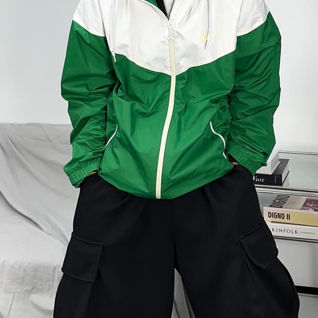 나이키 그린 블록 윈드러너 바람막이 2XL