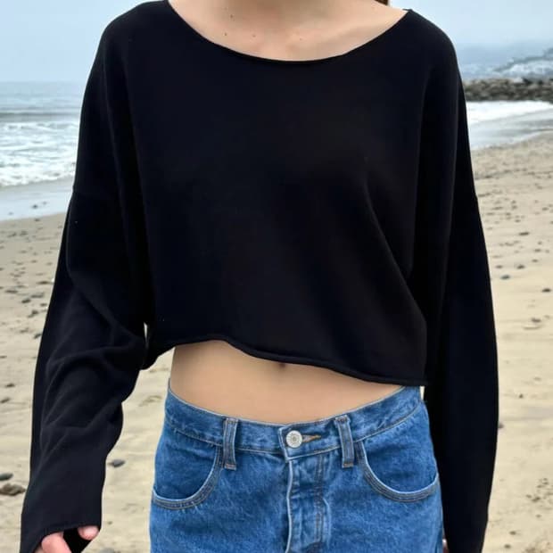 브랜디멜빌 크롭 니트