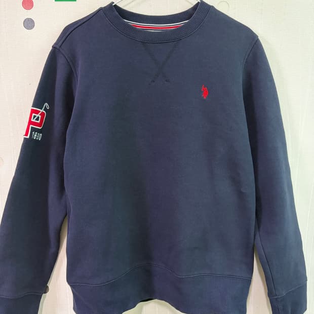 US 폴로 네이비 맨투맨 티셔츠