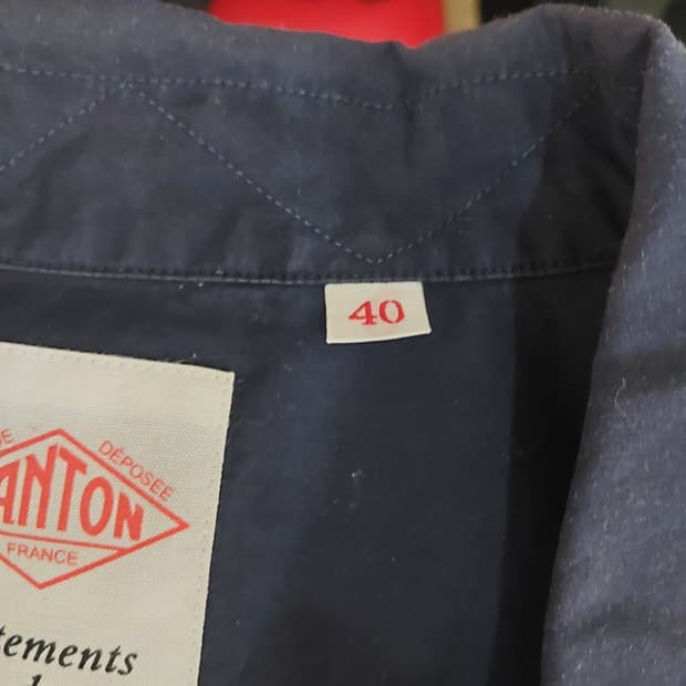 단톤 반팔셔츠 네이비 40사이즈