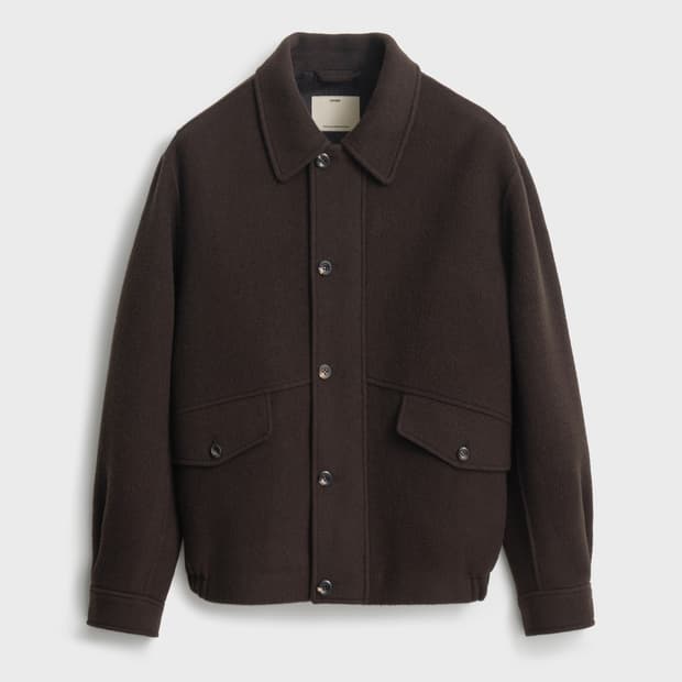 포터이 울 캐시미어 블렌드 블루종 다크브라운 4사이즈 팝니다