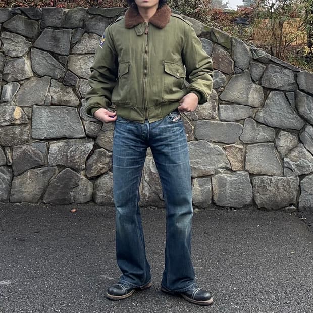 80~90s USA 스피왁 B-10 플라이트 자켓