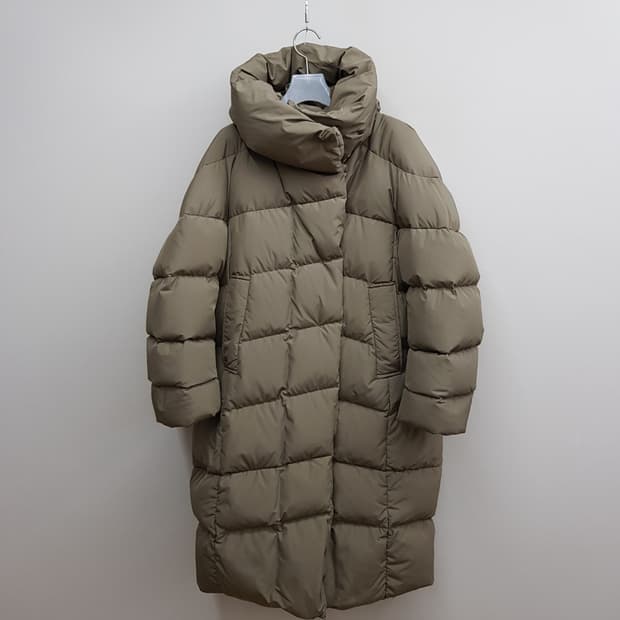 한섬 SYSTEM 시스템 하이넥 롱 구스다운 패딩 76-90-155사이즈