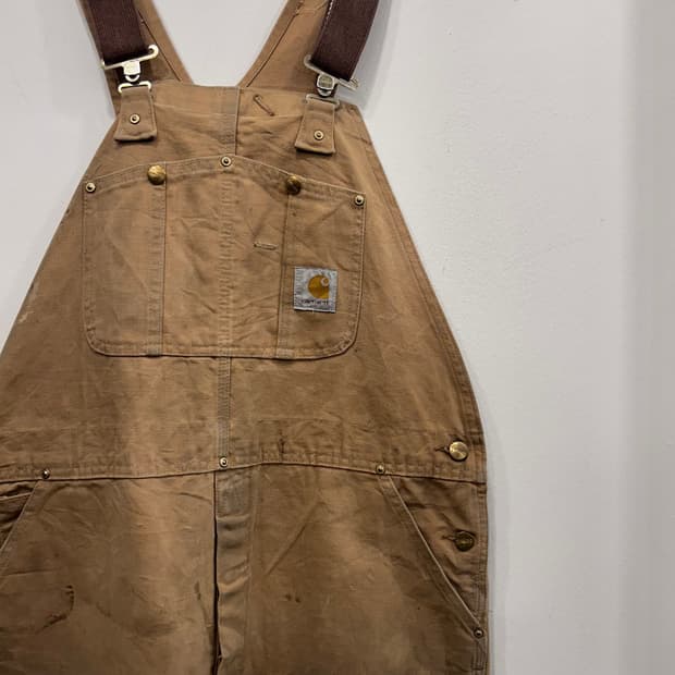 칼하트 워크웨어 더블니 카펜터 오버롤