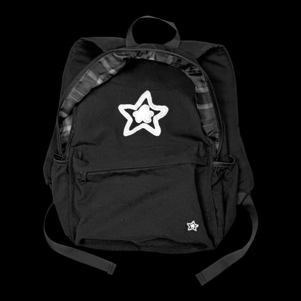 스타팀 STAR BACKPACK PLAID LINING BLACK
