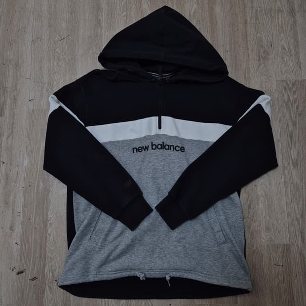 뉴발란스 빅로고 반집업 아노락 후드티 S(90)