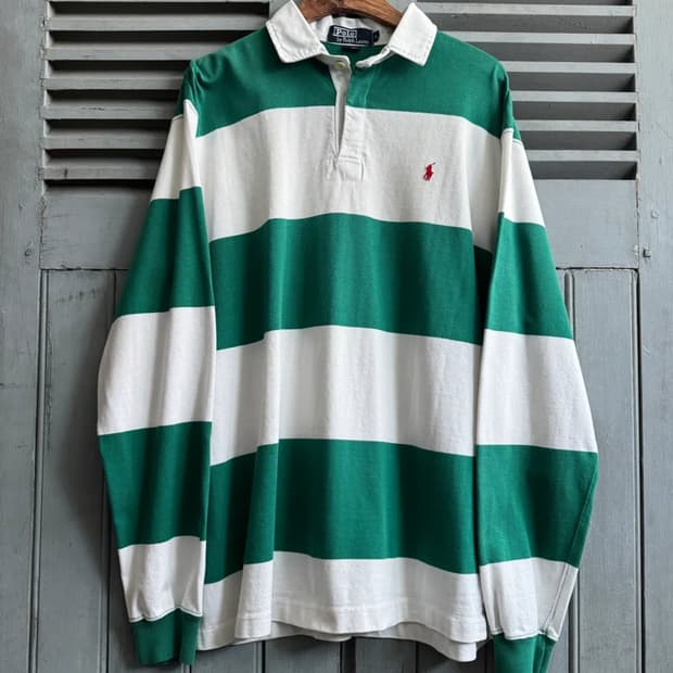 [L]90's 폴로 랄프로렌 Made in USA 럭비 티셔츠