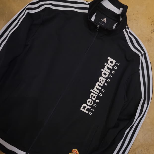 아디다스 레알마드리드 트랙탑 져지 유니폼 자켓 검흰 떠그클럽 오아시스
