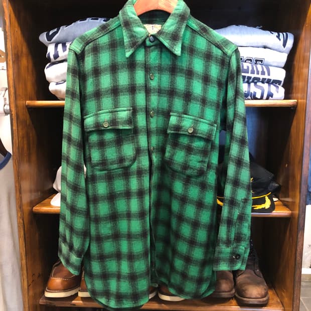 50s/60s Pilgirm wool shirt-M