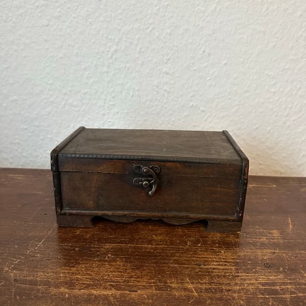 독일)빈티지 잠금 우드함