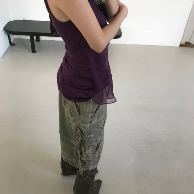 vintage purple sleeveless