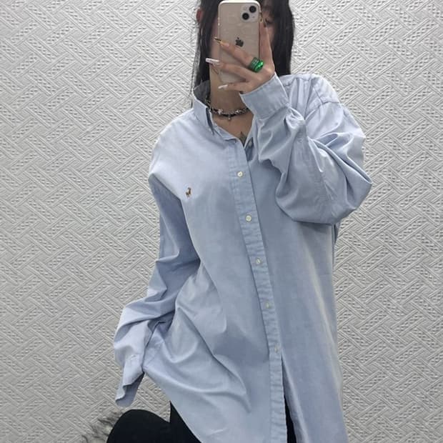 폴로 랄프로렌 YARMOUTH 옥스포드 오버핏 셔츠 110 C08092