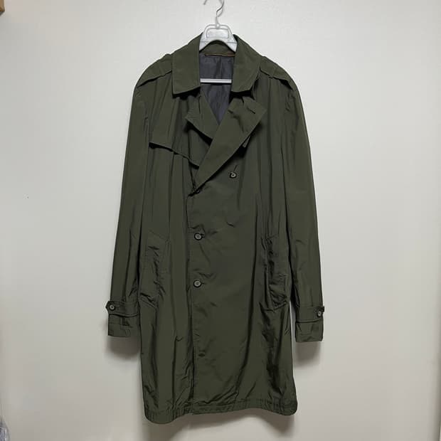 TIME 타임 옴므 트렌치 코트 카키 105