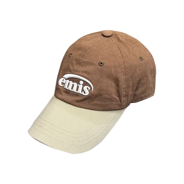 emis 이미스 뉴 로고 믹스 브라운 볼캡 모자