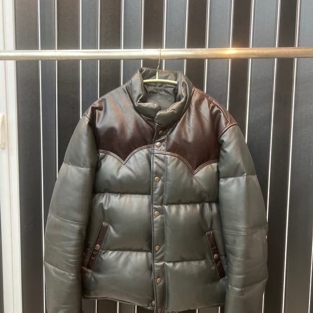 워크앤워크 가죽패딩