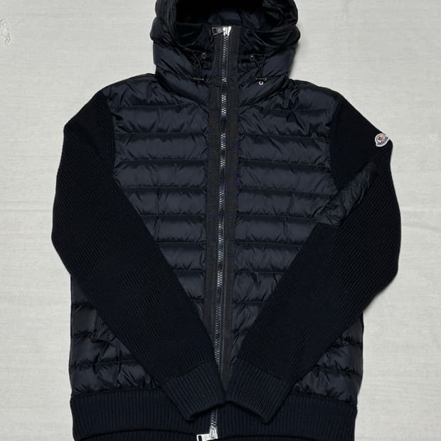 몽클레어 후드 니트 패딩 [L]