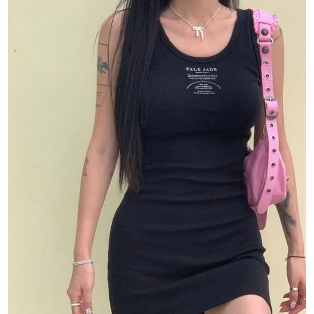 페일제이드 나시원피스 회색🩶
