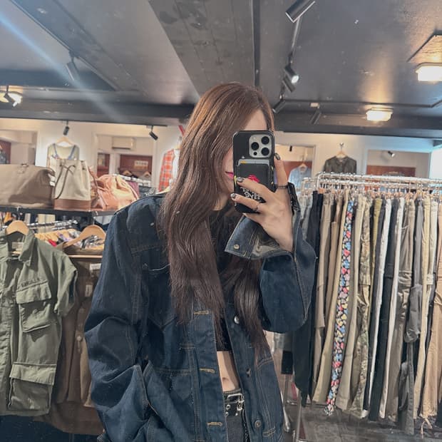 할리데이비슨 데님 트러커 자켓 M