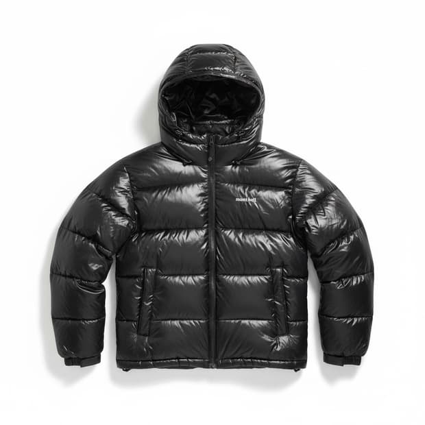Mont-bell 몽벨 블랙 유광 패딩 100