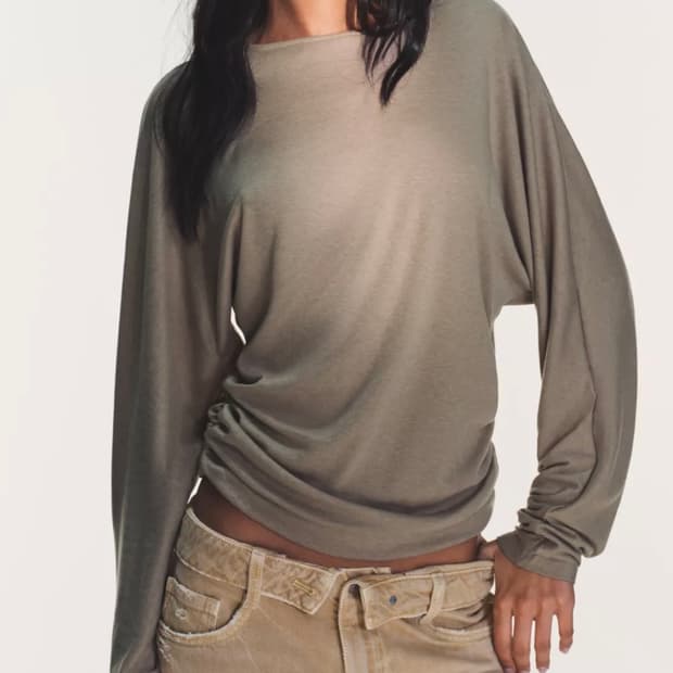Side draped t-shirt