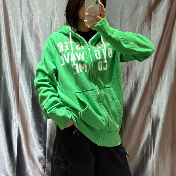 (새상품) L HOLLISTER 홀리스터 1922 그린 후드집업