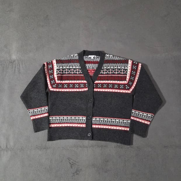 JW앤더슨 유니클로 노르딕 페어아일 가디건 L