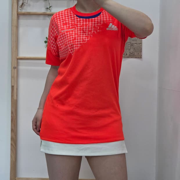 [프립]M/아디다스 프리풋볼 그래픽 기능성 반팔 티셔츠