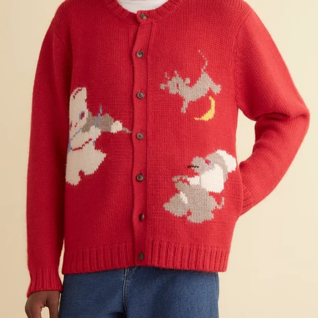 [M]보디 BODE Novelty Prose 울 가디건