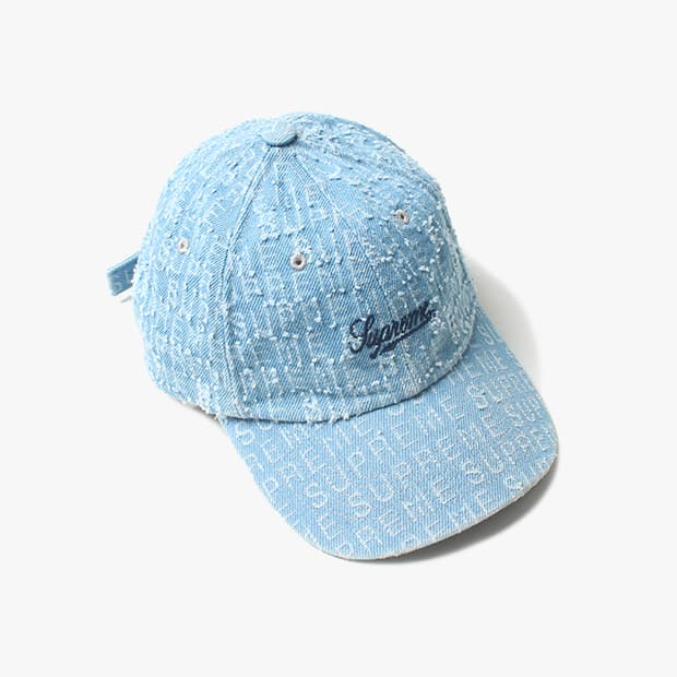  SUPREME "Denim Pattern Cap"