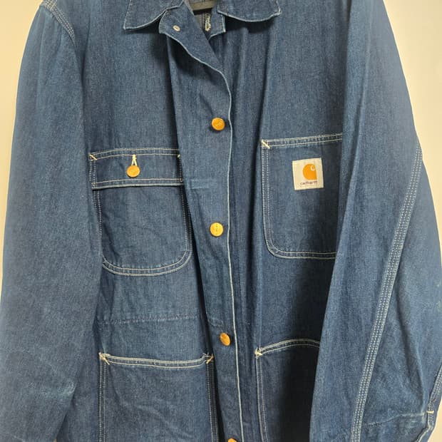 칼하트 90s 청 데님 초어 자켓