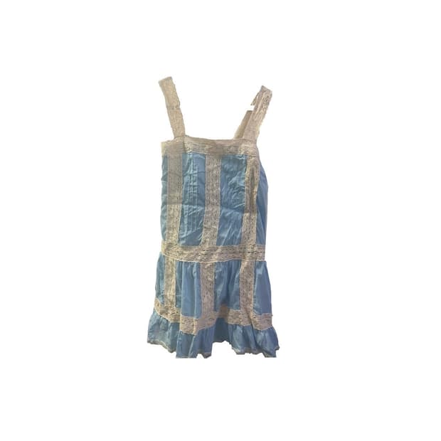 빈티지 슬리브리스 나시 원피스 (스카이블루✈️🩵)