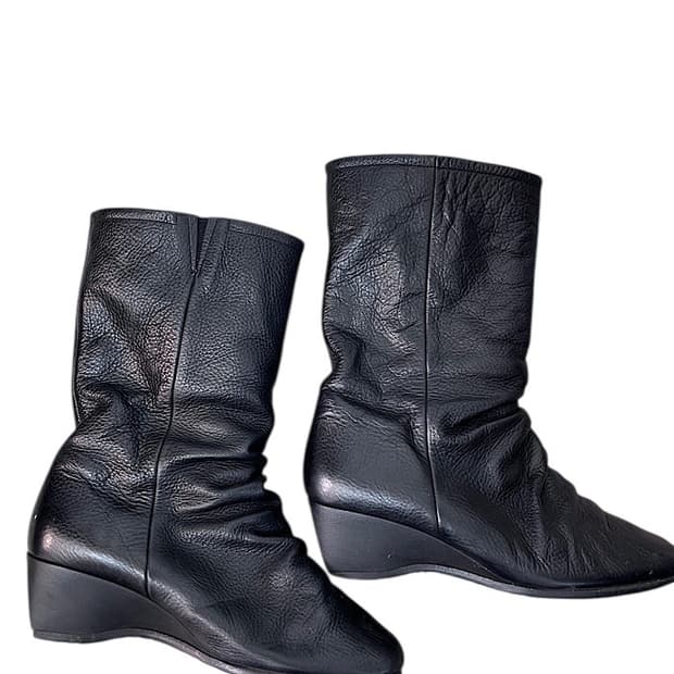 vintage leather boots 