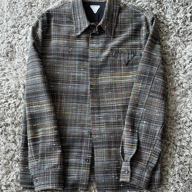 보테가베네타 트위드 셔츠 24FW Size 48IT