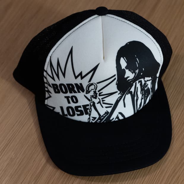 히스테릭 글래머 본 투 루즈 메쉬 캡 블랙