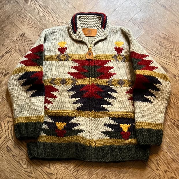 [M]Canadian Swearter 캐나디안스웨터 네이티브 패턴 코위찬