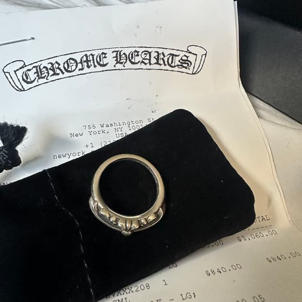 (새상품)크롬하츠 베이비플로랄 링 us7