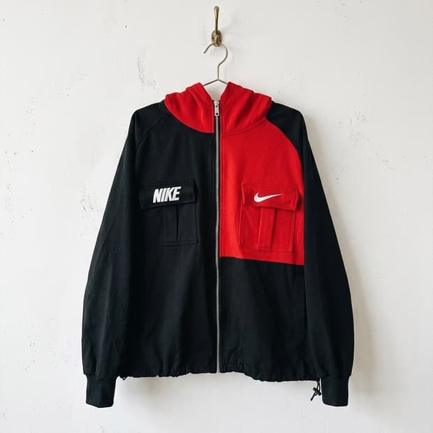 나이키 하프앤 하프 커스텀 후드집업