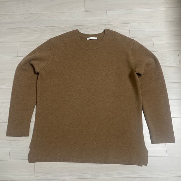 HAUT 울 니트 L 브라운