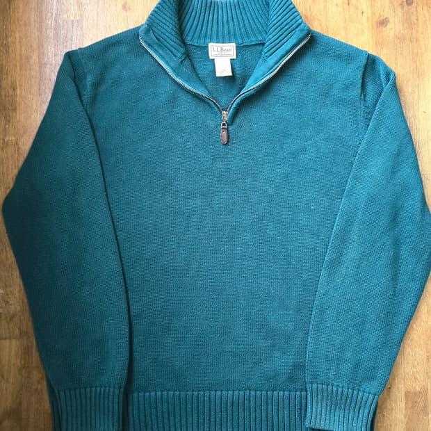 L.L.Bean 엘엘빈 반집업 니트 L ~ XL싸이즈 , 일본 발매