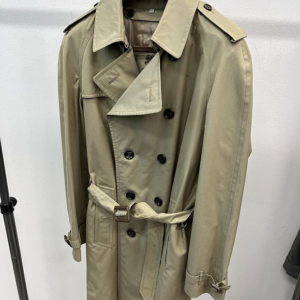 105-110) 버버리 올리브그린 개버딘 트렌치코트 