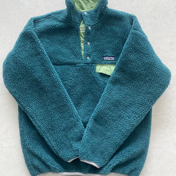 [S] 파타고니아 빈티지 글리세이드 스냅티 신칠라 그린/청록