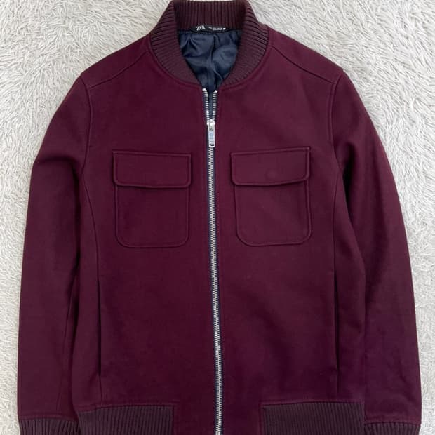 자라 모직 블루종 자켓/#2821