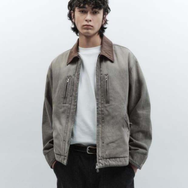 인사일런스 워시드 데님 워크 자켓 L