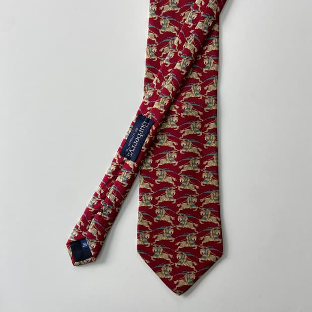 버버리 모노그램 명품 정품 넥타이 (Burberry)